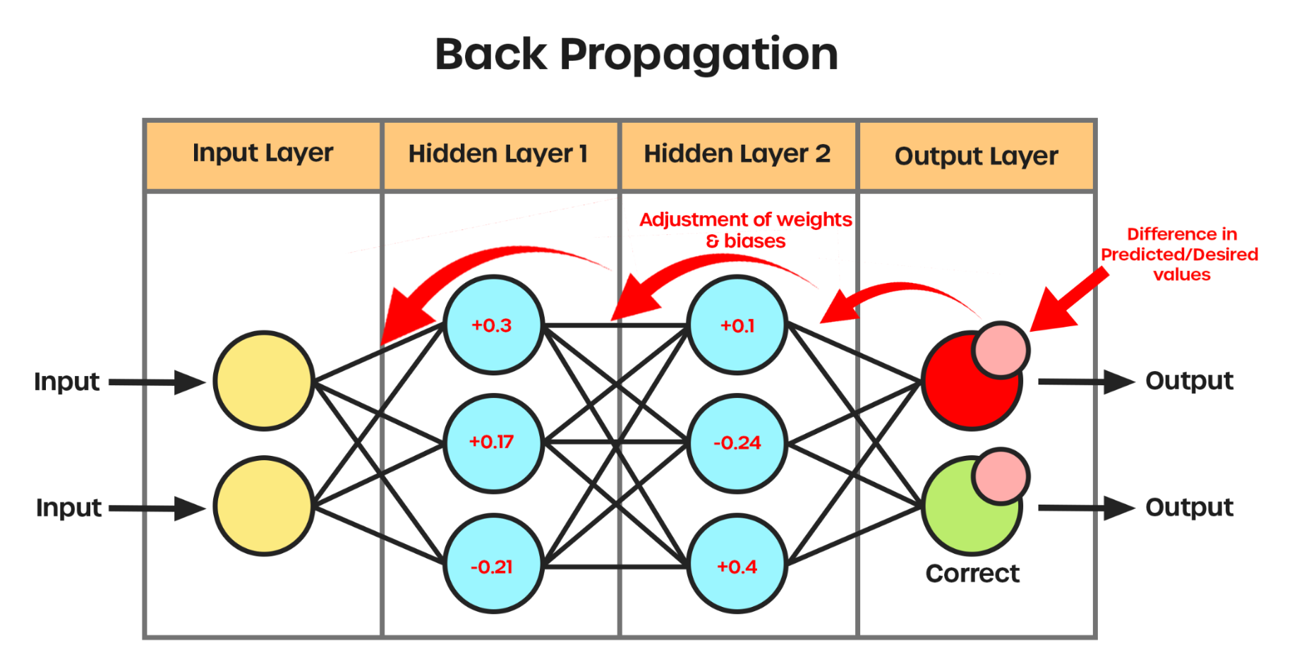 Backward Propagation through Neural Network